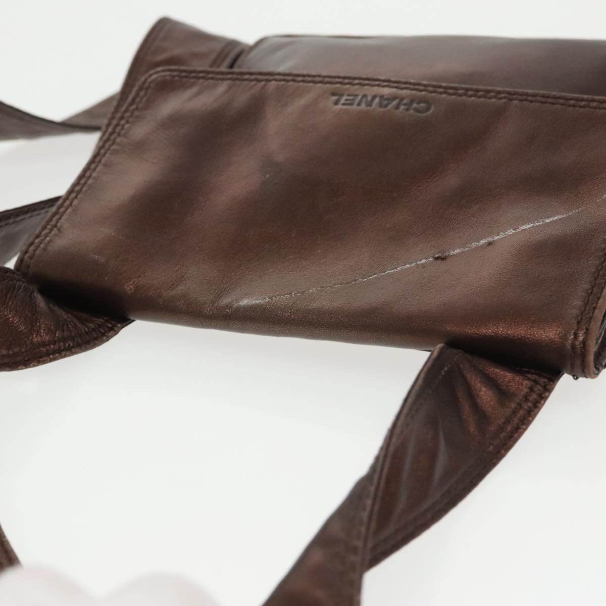 Chanel Brown Leather Shoulder Bag (Pre-Owned) Size ONE SIZE - 13 Thumbnail