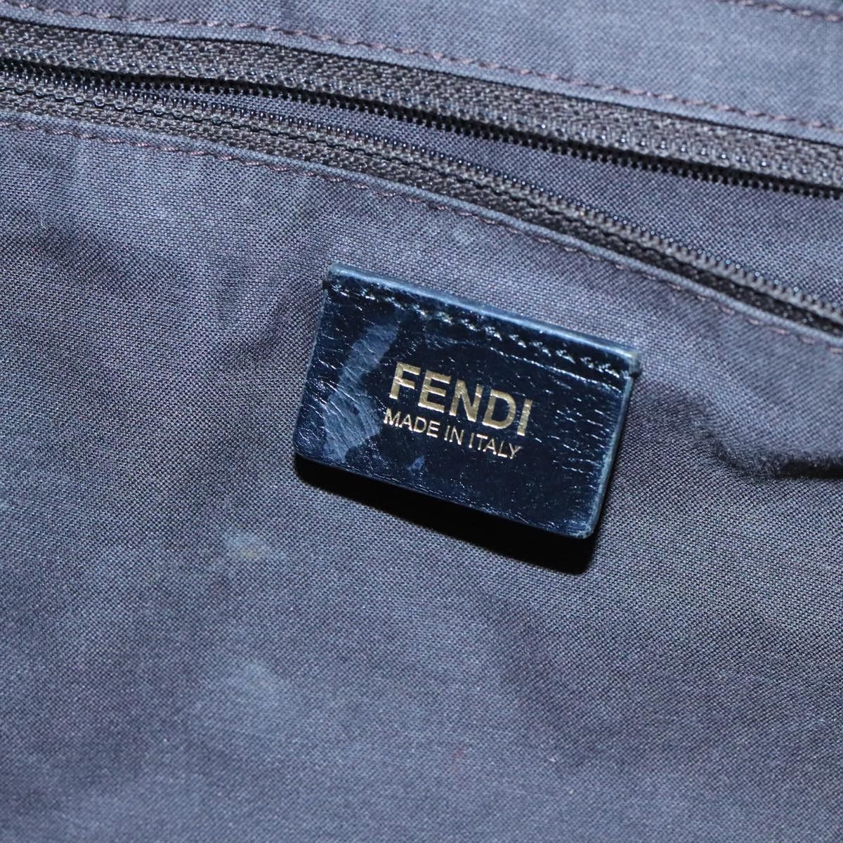 Fendi Zucchino Black Canvas Shoulder Bag (Pre-Owned) Size ONE SIZE - 14 Thumbnail