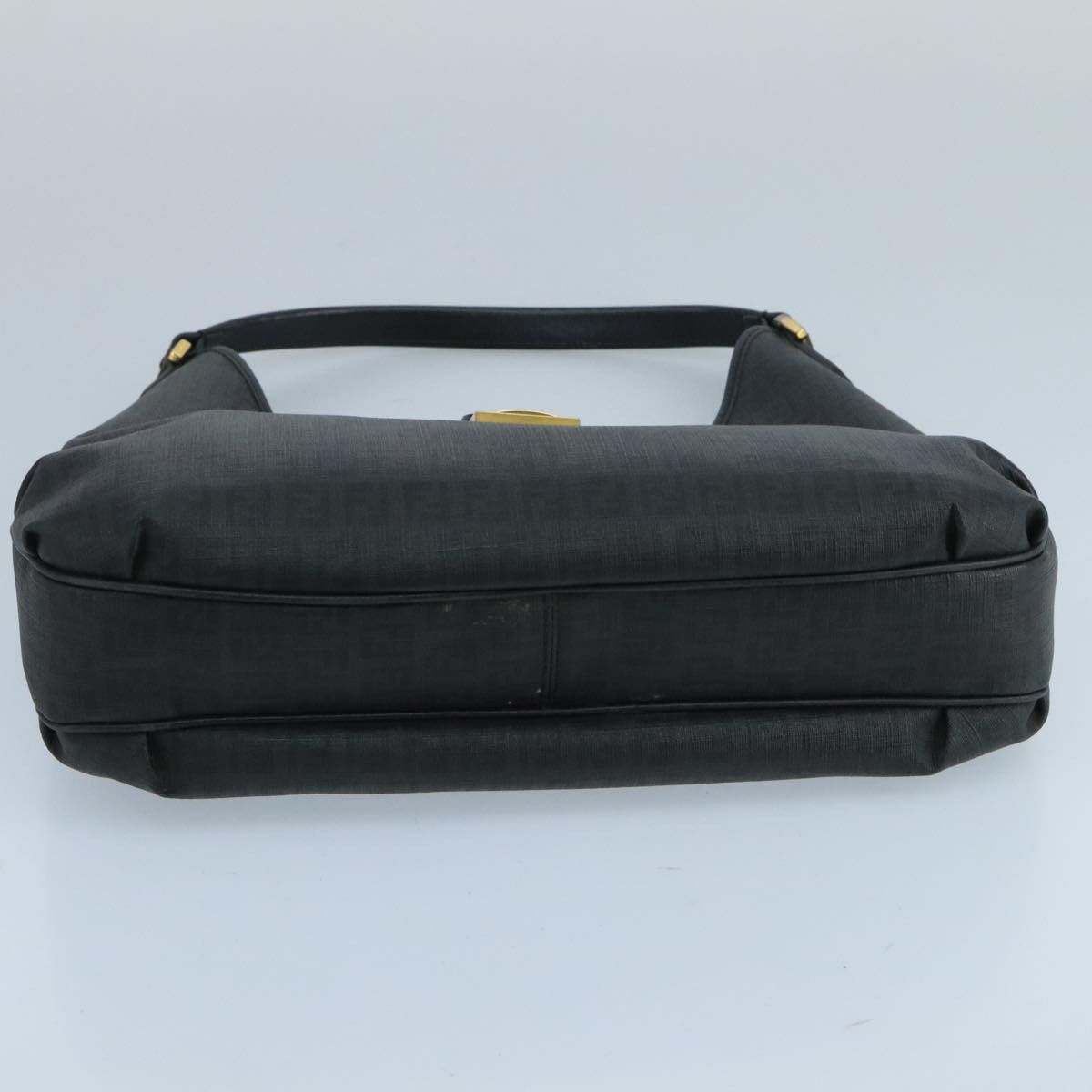 Fendi Zucchino Black Canvas Shoulder Bag (Pre-Owned) Size ONE SIZE - 8 Thumbnail