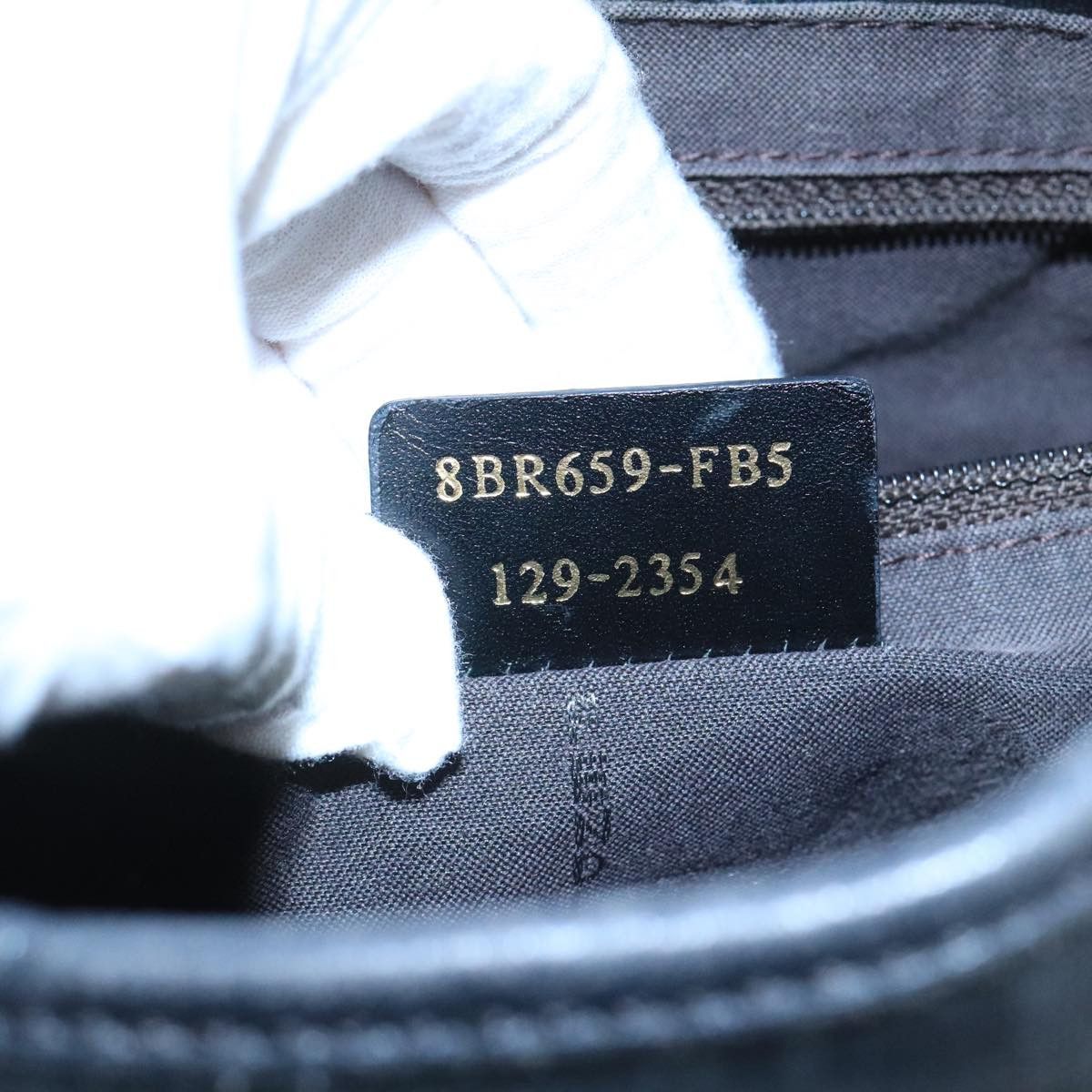 Fendi Zucchino Black Canvas Shoulder Bag (Pre-Owned) Size ONE SIZE - 19 Thumbnail