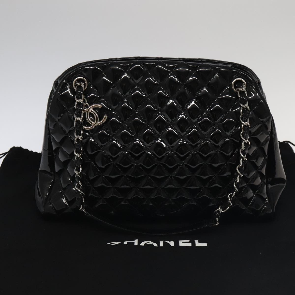 Chanel Mademoiselle Black Leather Shoulder Bag (Pre-Owned) Size ONE SIZE - 10 Thumbnail