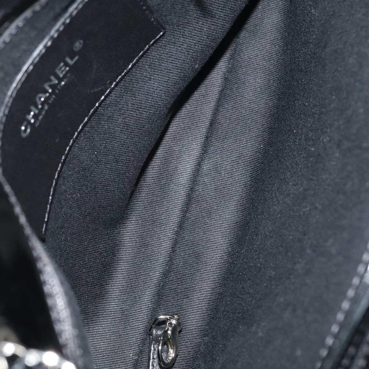 Chanel Mademoiselle Black Leather Shoulder Bag (Pre-Owned) Size ONE SIZE - 7 Thumbnail