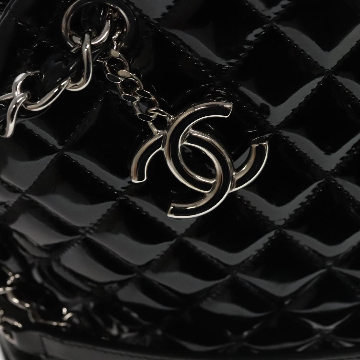 Chanel Mademoiselle Black Leather Shoulder Bag (Pre-Owned) Size ONE SIZE - 6 Thumbnail