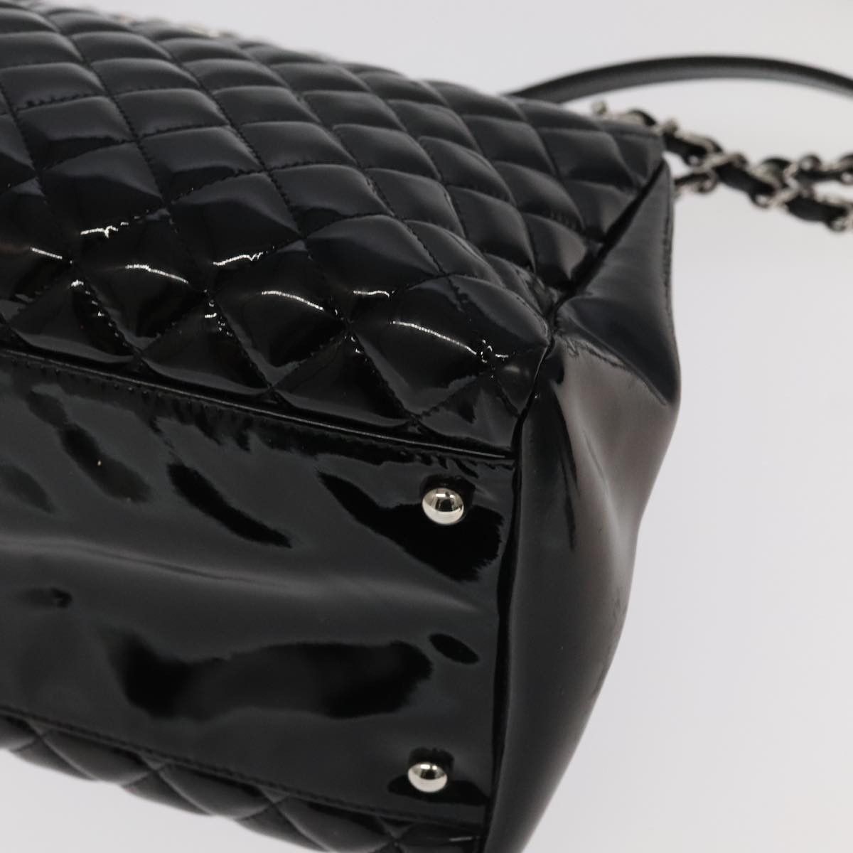 Chanel Mademoiselle Black Leather Shoulder Bag (Pre-Owned) Size ONE SIZE - 18 Thumbnail