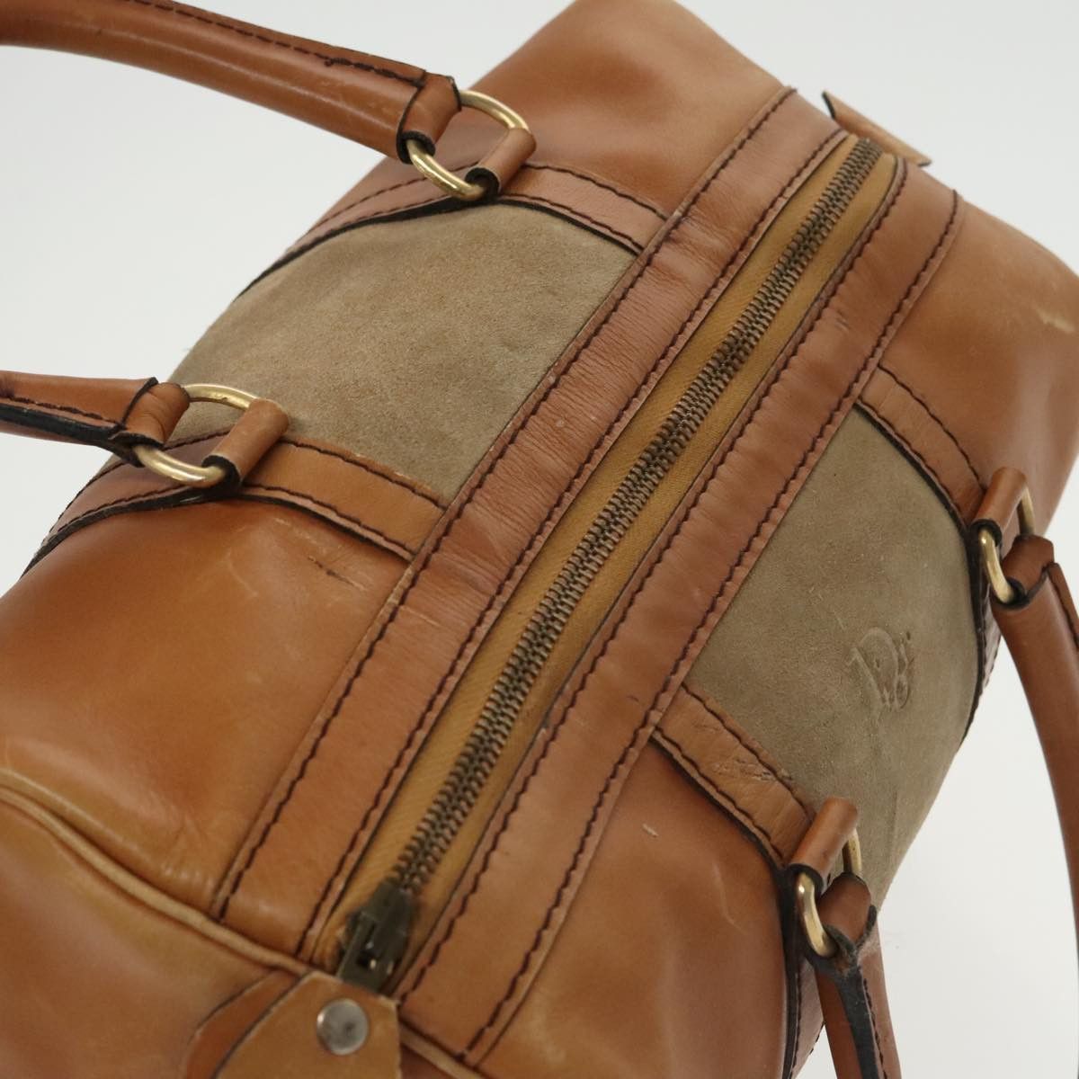 Dior Boston Brown Leather Travel Bag (Pre-Owned) Size ONE SIZE - 12 Thumbnail