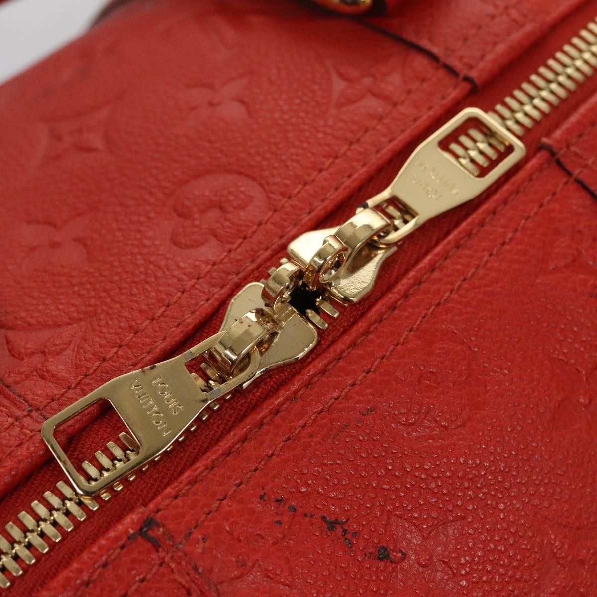 Louis Vuitton Keepall Bandouliere 45 Red Leather Travel Bag (Pre-Owned) Size ONE SIZE - 16 Thumbnail