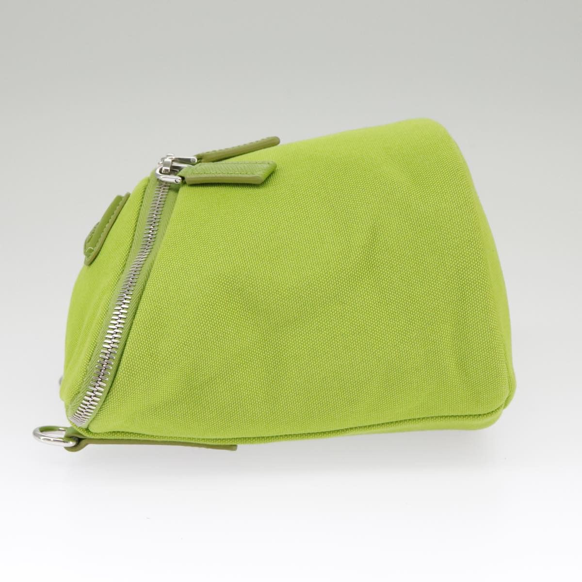 Prada Green Canvas Shoulder Bag (Pre-Owned) Size ONE SIZE - 4 Thumbnail