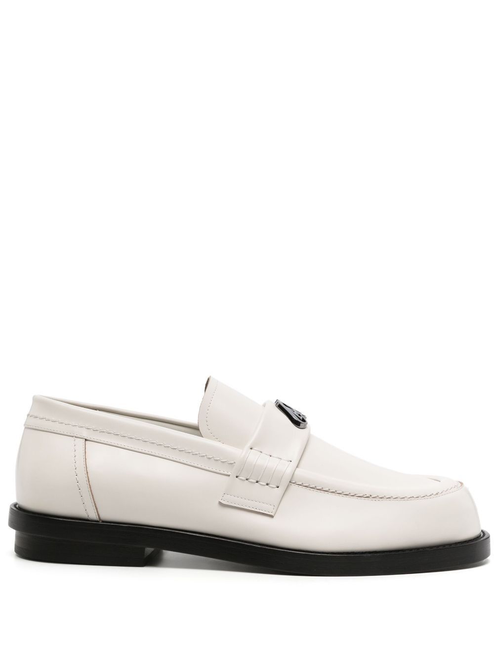 Alexander McQueen Seal-plaque leather loafers Size US 9.5 / EU 42-43 - 2 Thumbnail