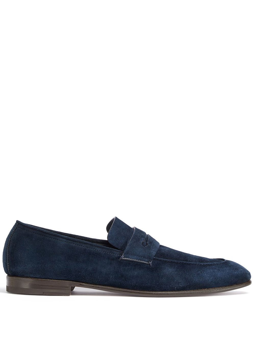 Ermenegildo Zegna L'Asola suede loafers Navy Size US 10 / EU 43 - 2 Thumbnail