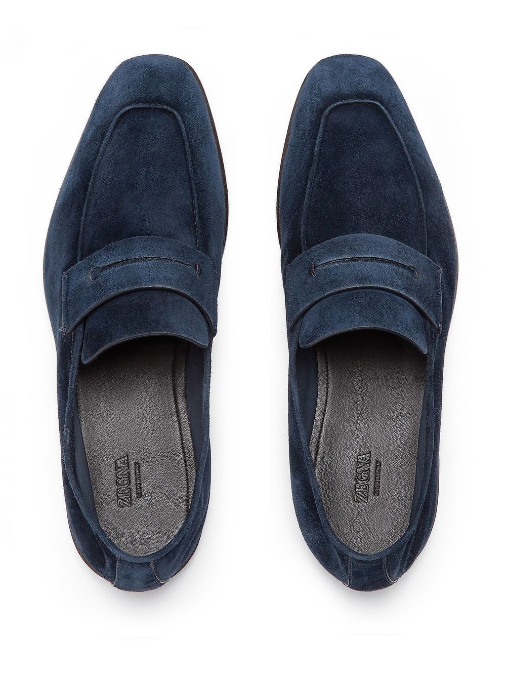 Ermenegildo Zegna L'Asola suede loafers Navy Size US 10 / EU 43 - 3 Thumbnail