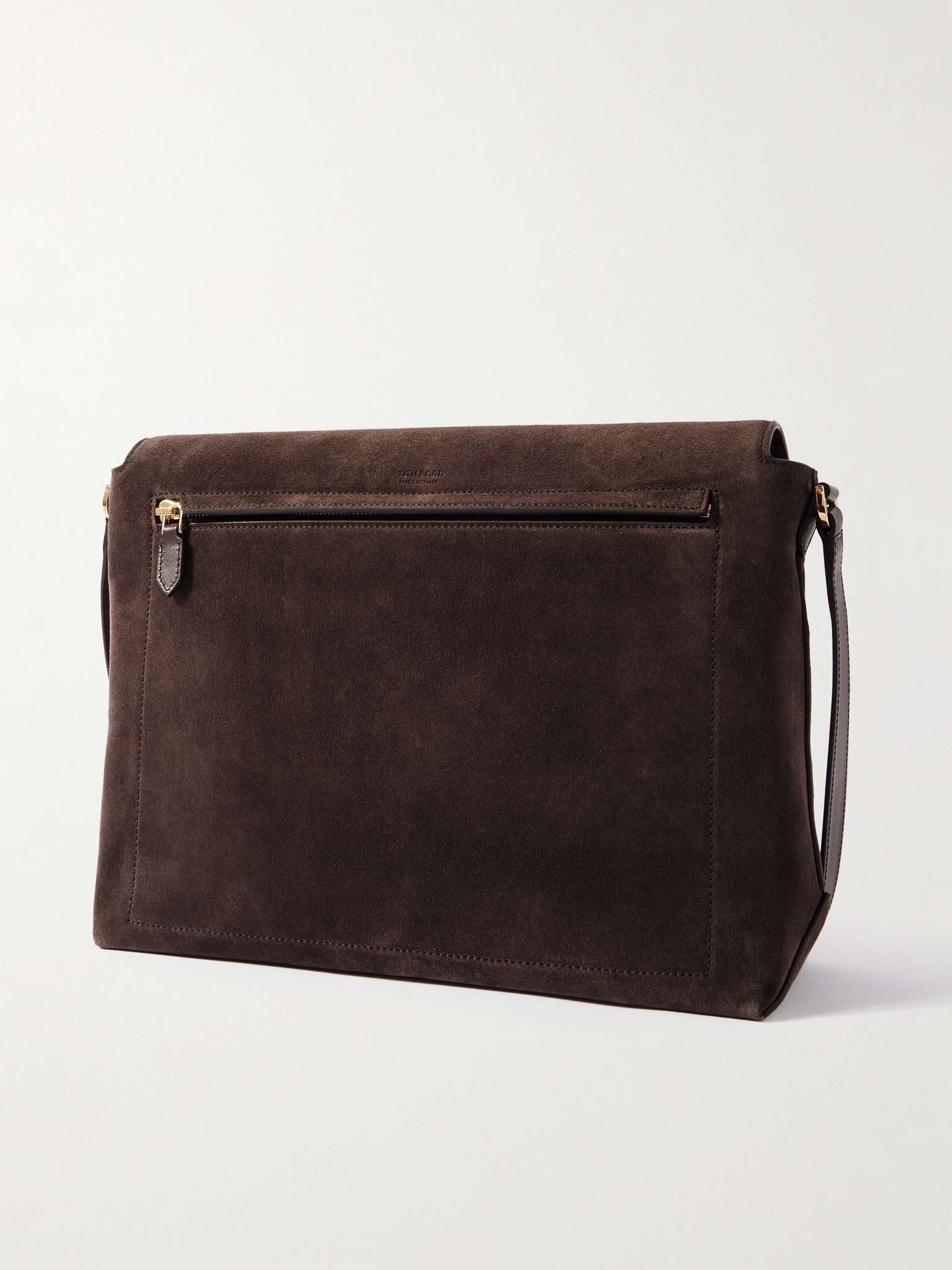 Tom Ford $4.8K VALUE Leather-Trimmed Suede Messenger Bag Size ONE SIZE - 2 Thumbnail