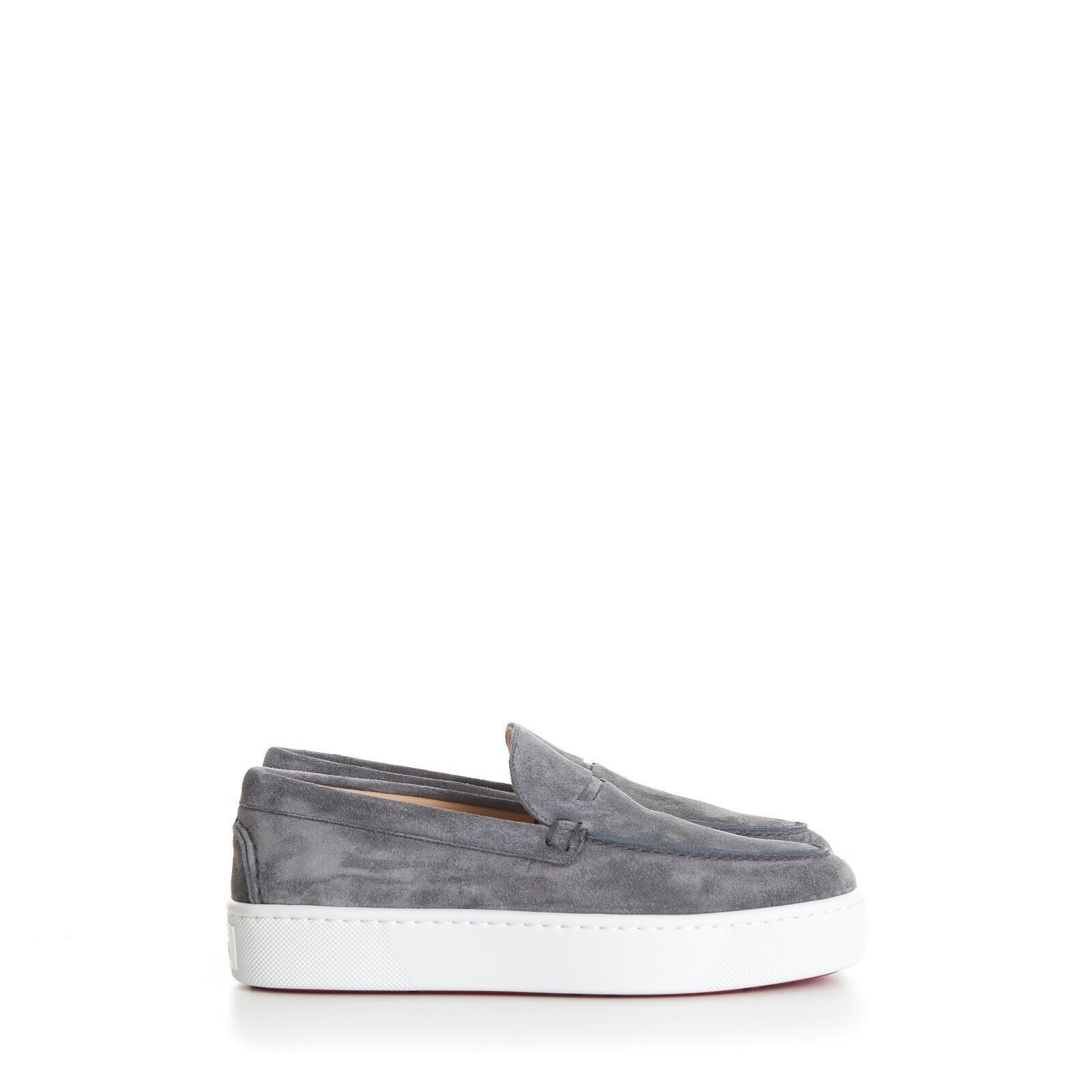 Christian Louboutin Paqueboat Boat shoes - Smoke Grey Calf leather Size US 11.5 / EU 44-45 - 2 Thumbnail