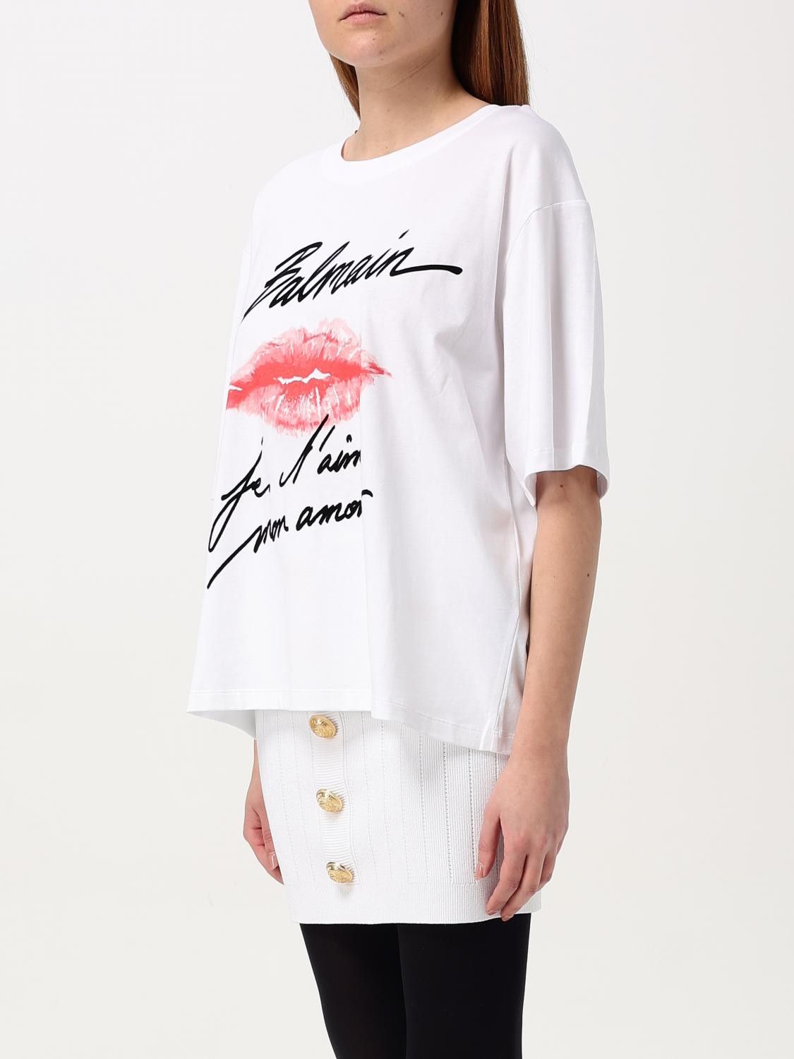 Balmain Balmain T-Shirt Woman White Size M / US 6-8 / IT 42-44 - 3 Thumbnail