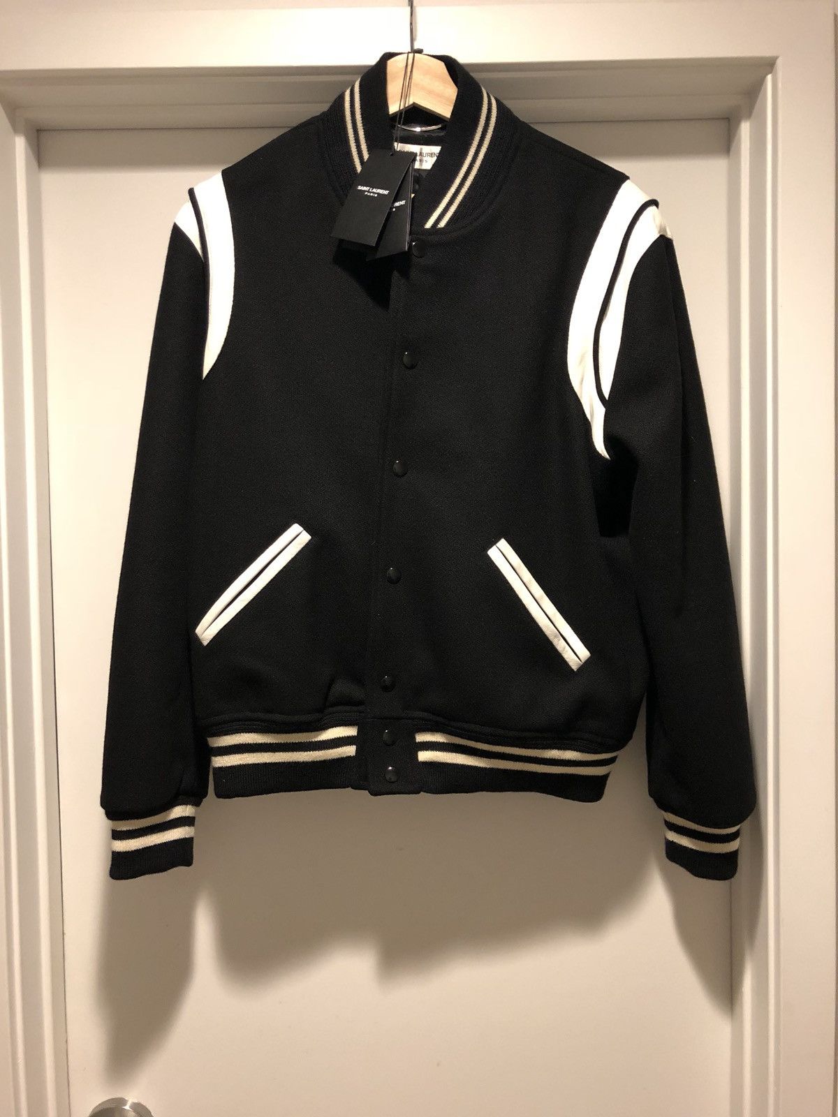 Saint Laurent Paris Teddy Bomber Size US L / EU 52-54 / 3 - 1 Thumbnail
