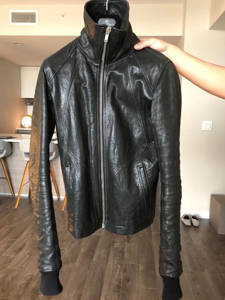 Rick Owens GRAIL! Gradient Intarsia leather jacket, under_cover