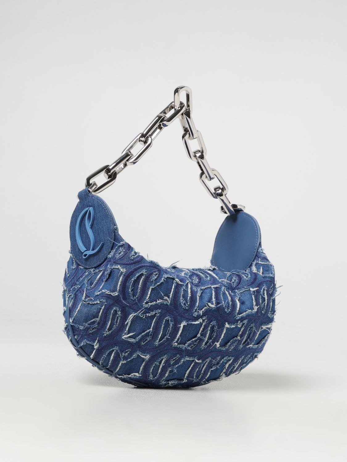 Christian Louboutin Christian Louboutin All Over Logo Denim Shoulder Bag Size ONE SIZE - 2 Thumbnail