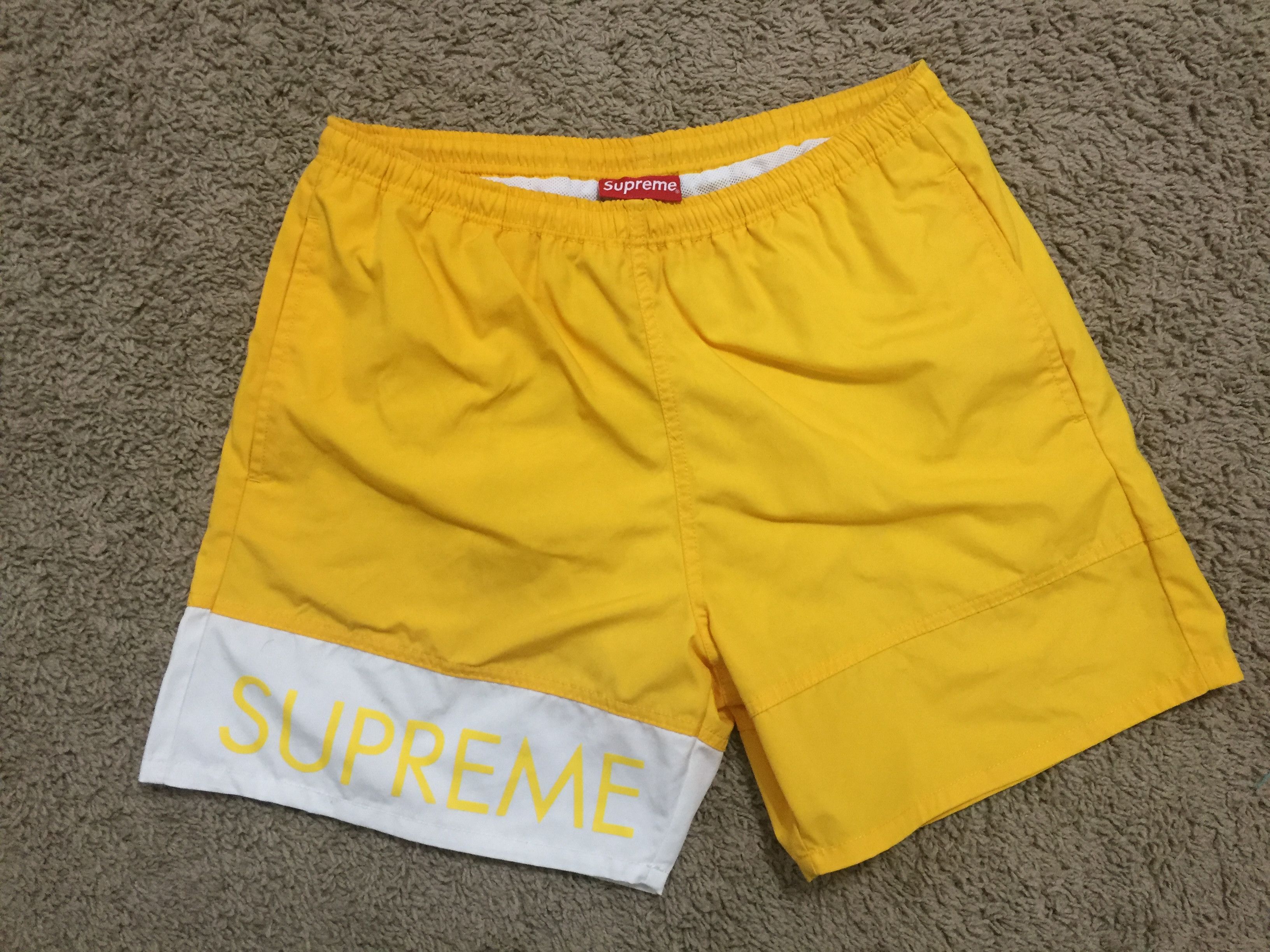 Supreme Supreme SS16 Banner Water Shorts | Grailed