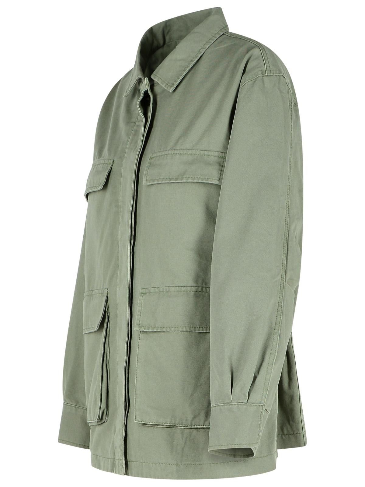 CLOSED CLOSED Green Cotton Jacket Size XS / US 0-2 / IT 36-38 - 2 Thumbnail