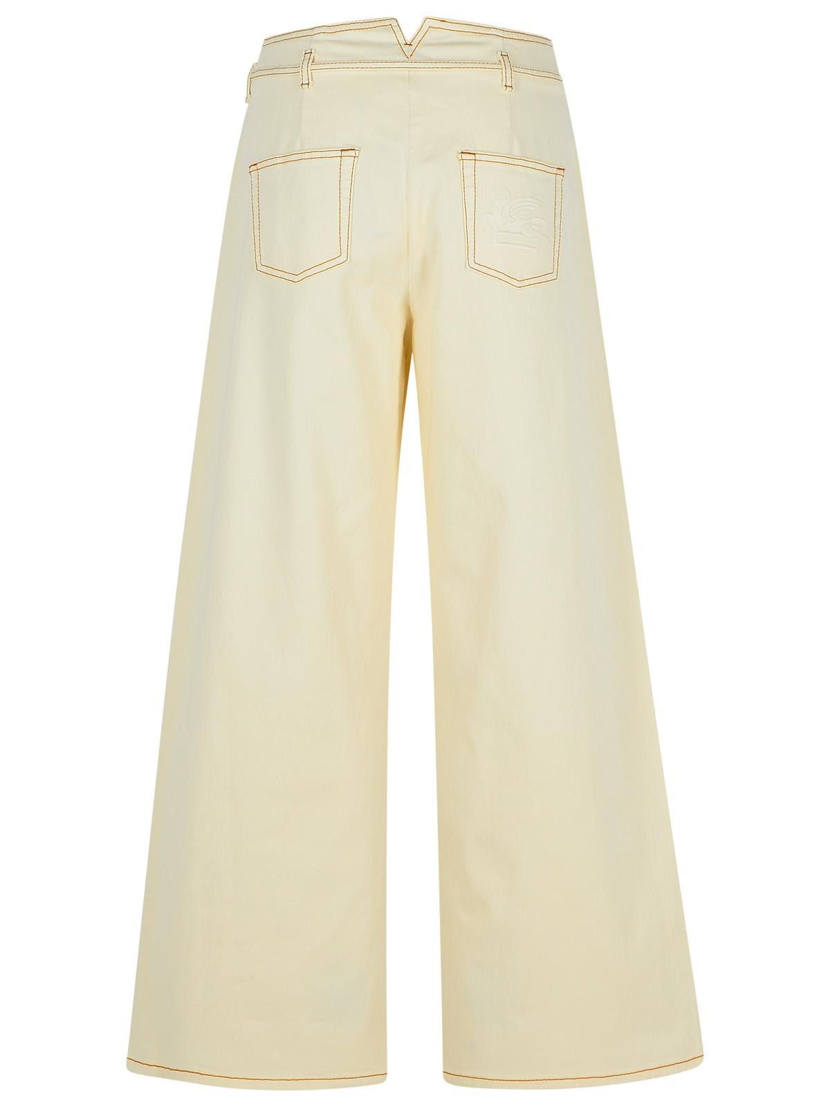 Etro ETRO Cream Denim Jeans Size 30" / US 8 / IT 44 - 3 Thumbnail
