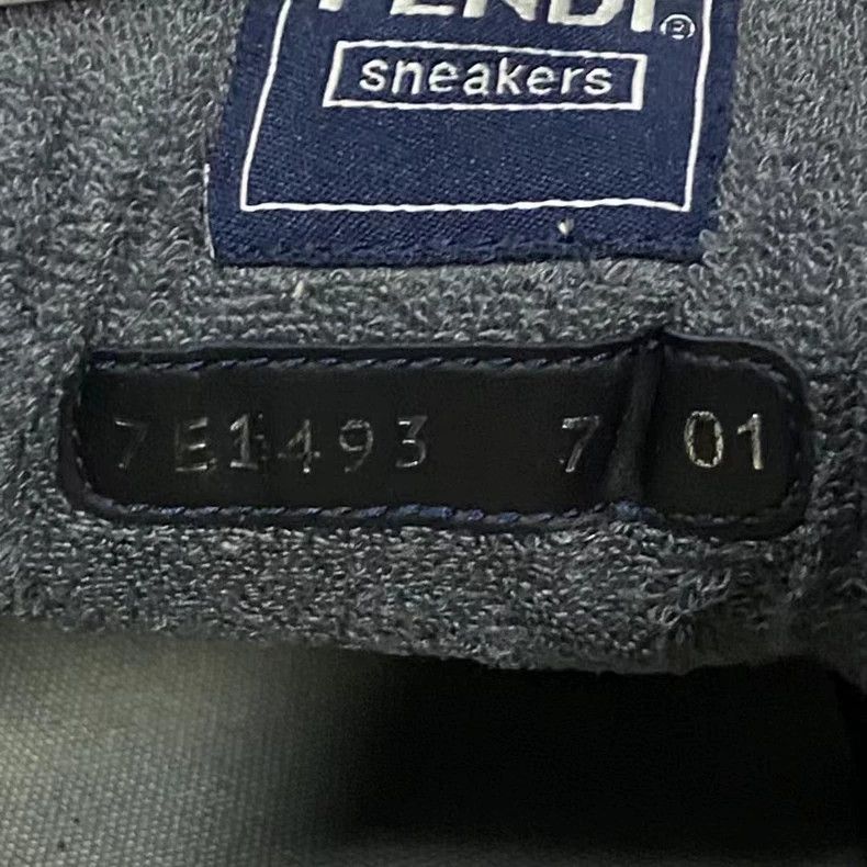 Fendi Fendi's latest Match white-gray color-blocked logo sneakers Size US 5 / EU 37 - 6 Thumbnail