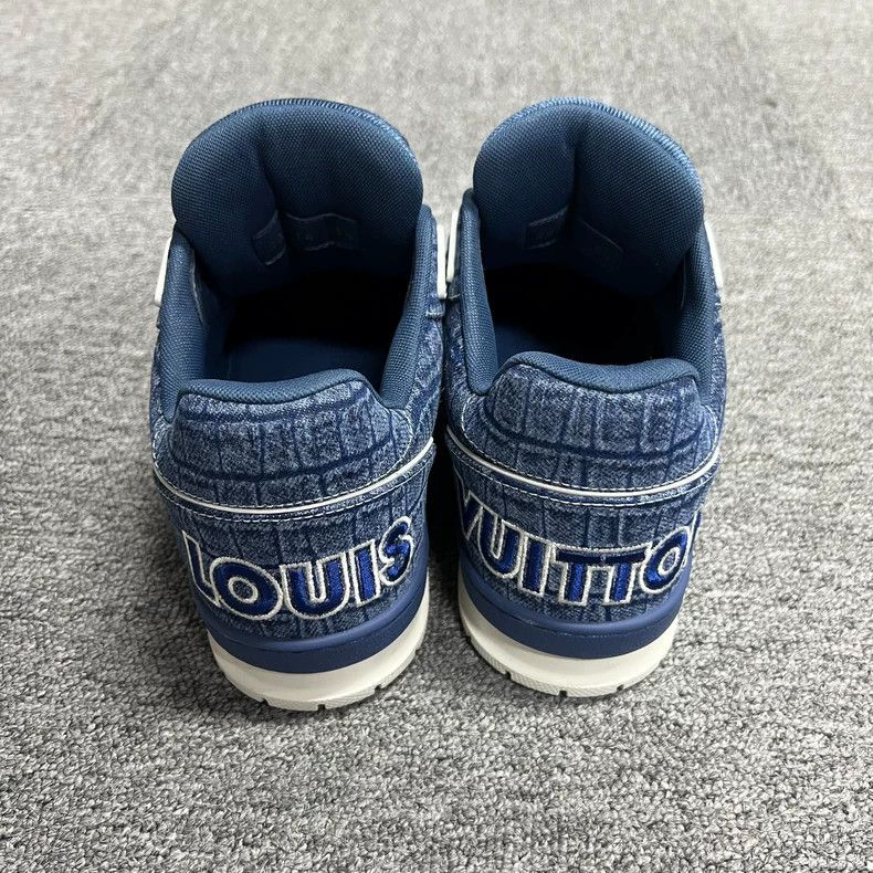 Louis Vuitton Louis Vuitton 25's sea blue denim round-toe lace-up low-cut t-shirt Size US 6.5 / EU 39-40 - 4 Thumbnail