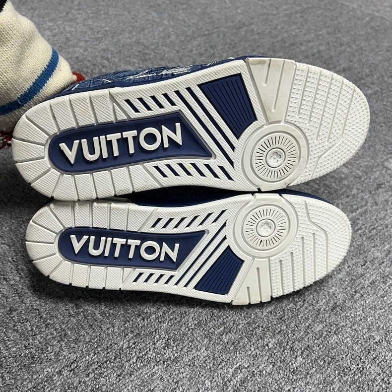 Louis Vuitton Louis Vuitton 25's sea blue denim round-toe lace-up low-cut t-shirt Size US 6.5 / EU 39-40 - 6 Thumbnail