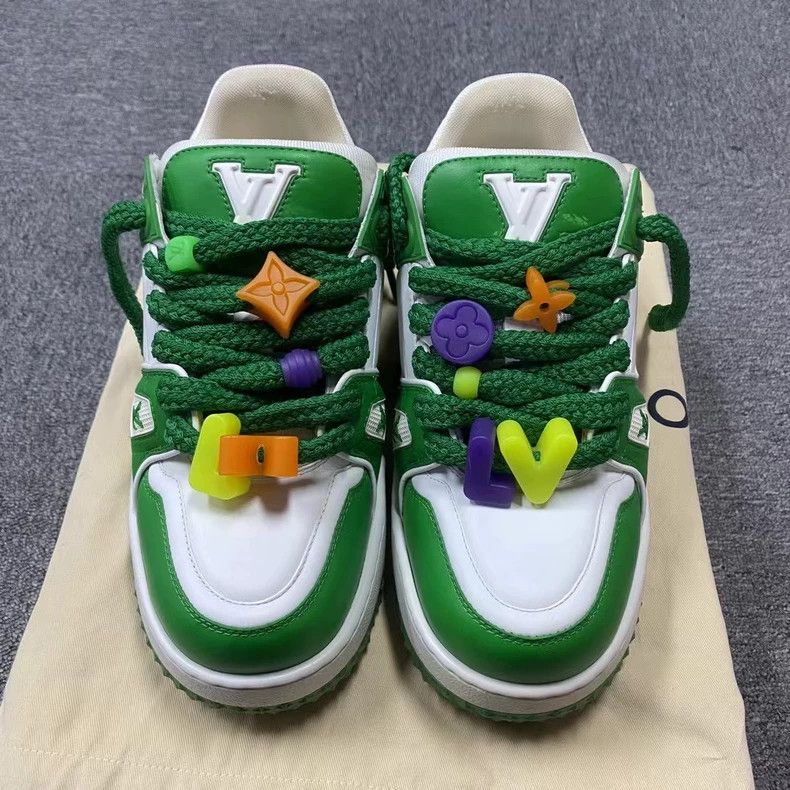 Louis Vuitton Louis Vuitton latest white and green Pooh Trainer Size US 6 / EU 39 - 2 Thumbnail