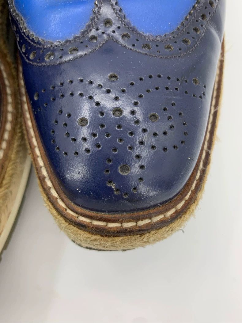 Prada Prada Prada Size 42.5 Block Print Embroidered Laced Casual Sports Loafers Size US 9 / EU 42 - 9 Thumbnail