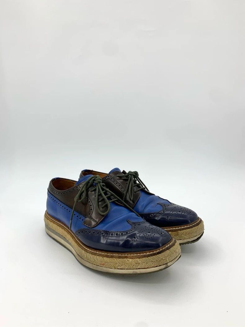 Prada Prada Prada Size 42.5 Block Print Embroidered Laced Casual Sports Loafers Size US 9 / EU 42 - 2 Thumbnail