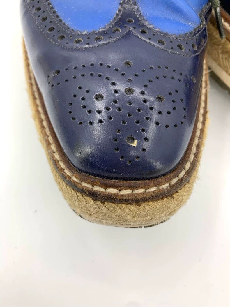 Prada Prada Prada Size 42.5 Block Print Embroidered Laced Casual Sports Loafers Size US 9 / EU 42 - 8 Thumbnail