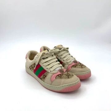 Gucci Gucci Gucci Screener Series Size 38.5 Color-blocked GG Enamel Print Casual Shoes Size US 6 / EU 39 - 2 Thumbnail