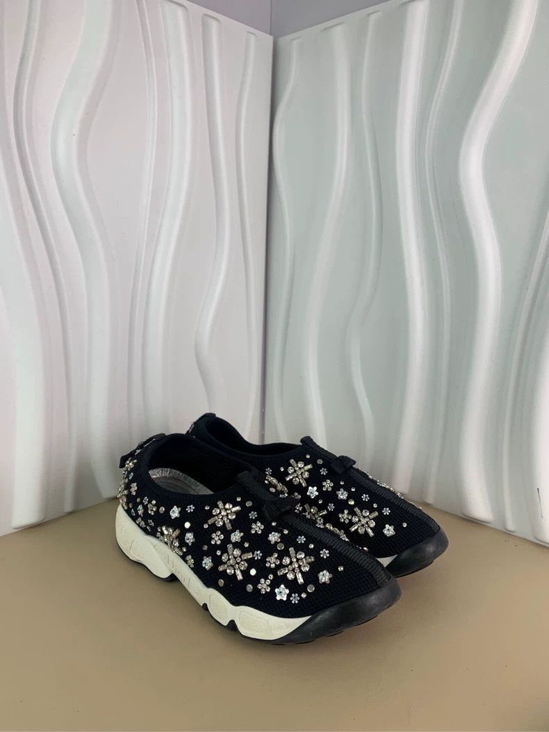 Dior Dior Dior Women's Heavy Embroidery Sequin Casual Shoes Sports Shoes Size US 5.5 / EU 38 - 2 Thumbnail