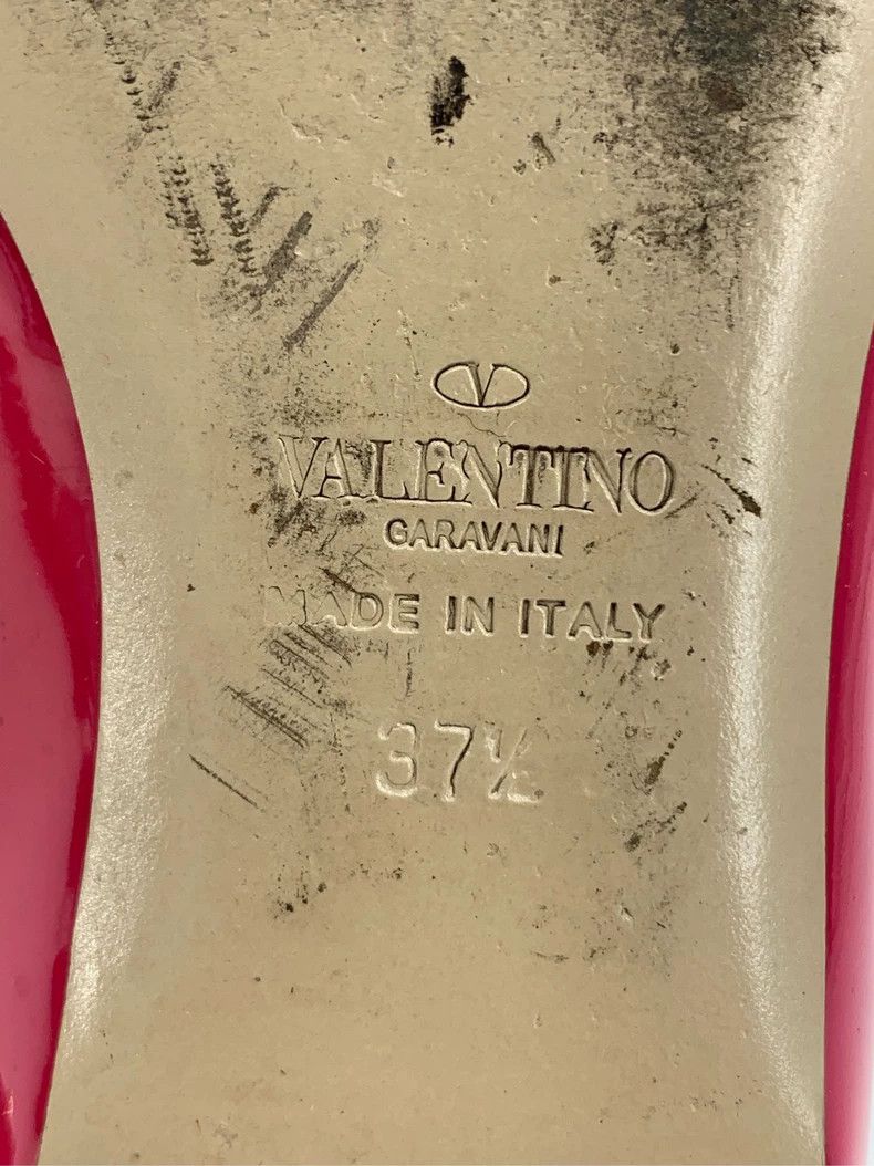 Valentino Valentino Pink studded design patent leather flat casual loafers, size 37.5 Size US 5 / EU 37 - 8 Thumbnail