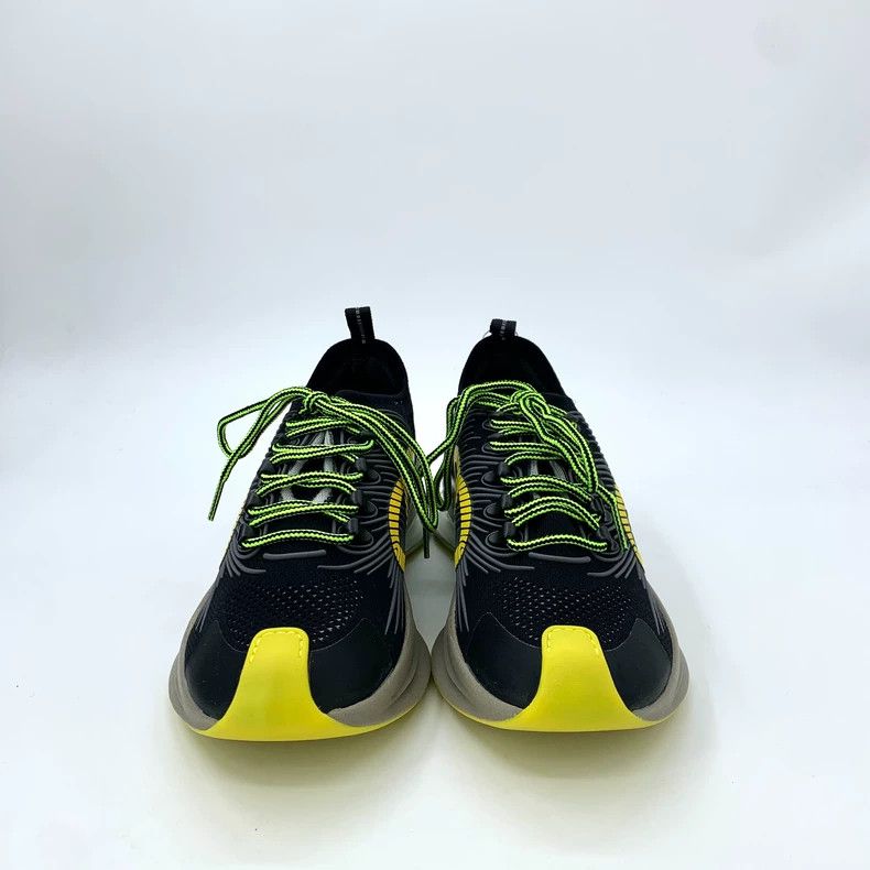 Gucci Gucci Run series Black logo lettering lace-up casual sports shoes, size 42.5 Size US 9 / EU 42 - 3 Thumbnail