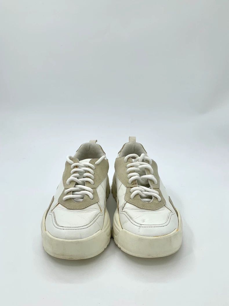 Valentino Valentino Size 40 White Leather Mixed Material Laced Low-Top Casual Shoes Size US 7 / EU 40 - 3 Thumbnail