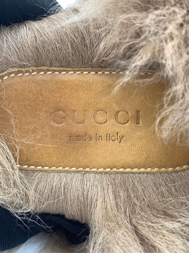 Gucci Gucci Size 37.5 Black Horsebit Fur Trim Loafers Size US 6 / IT 36 - 7 Thumbnail