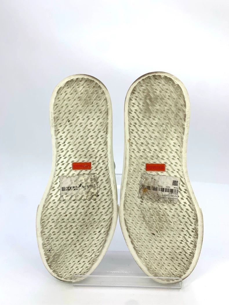Hermes Hermes Size 41.5 Logo Embossed White Leather Laced Casual Sneakers Size US 8 / EU 41 - 5 Thumbnail
