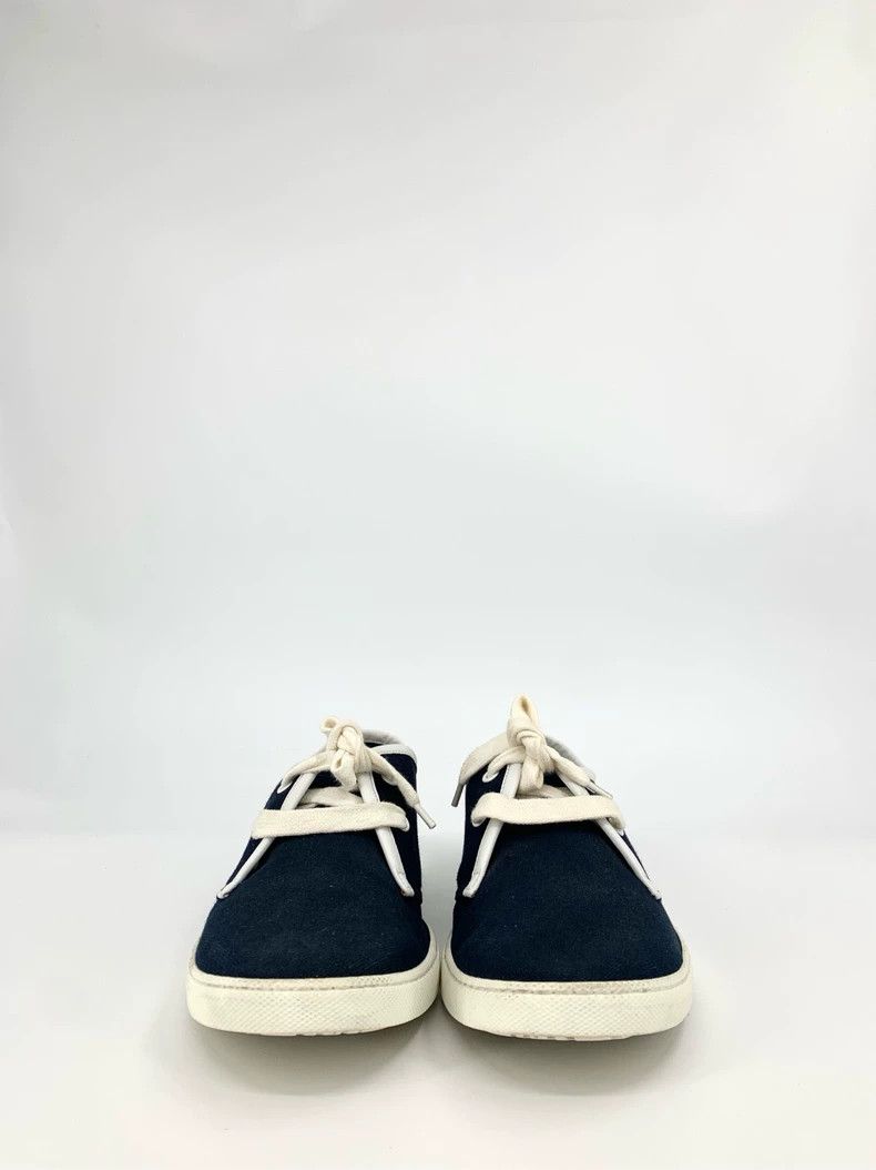Hermes Hermes Size 42 Logo Decorated Dark Blue Laced Canvas Sneakers Size US 8.5 / EU 41-42 - 3 Thumbnail