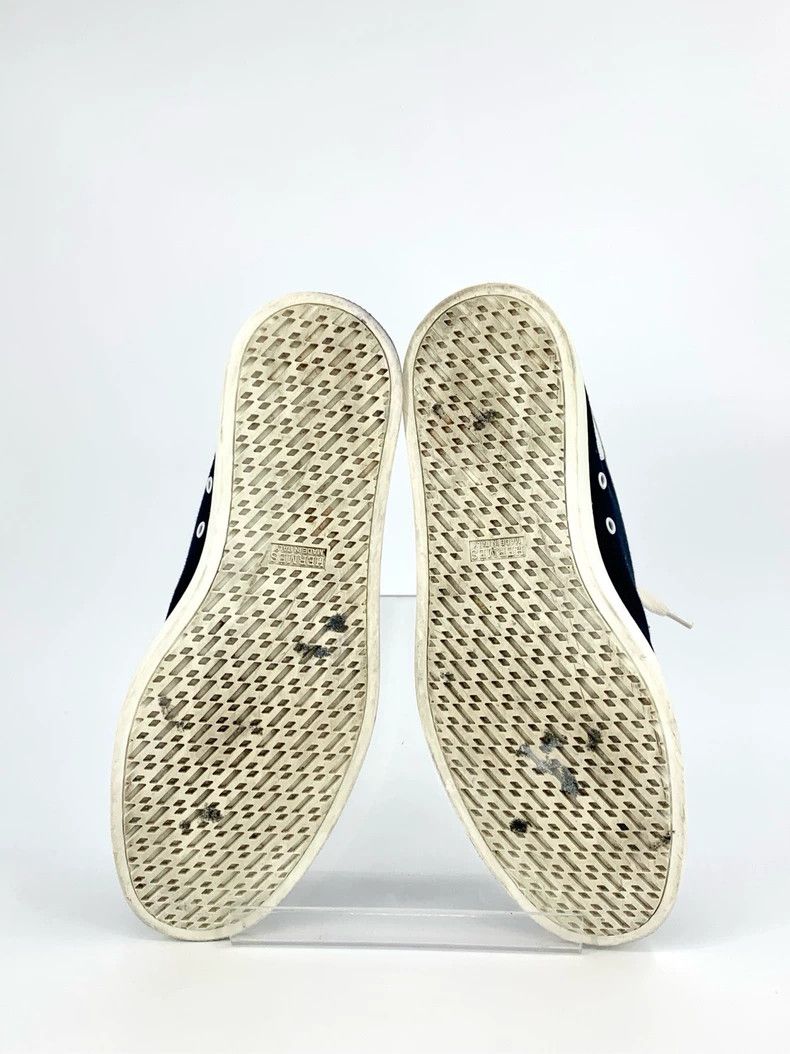 Hermes Hermes Size 42 Logo Decorated Dark Blue Laced Canvas Sneakers Size US 8.5 / EU 41-42 - 5 Thumbnail