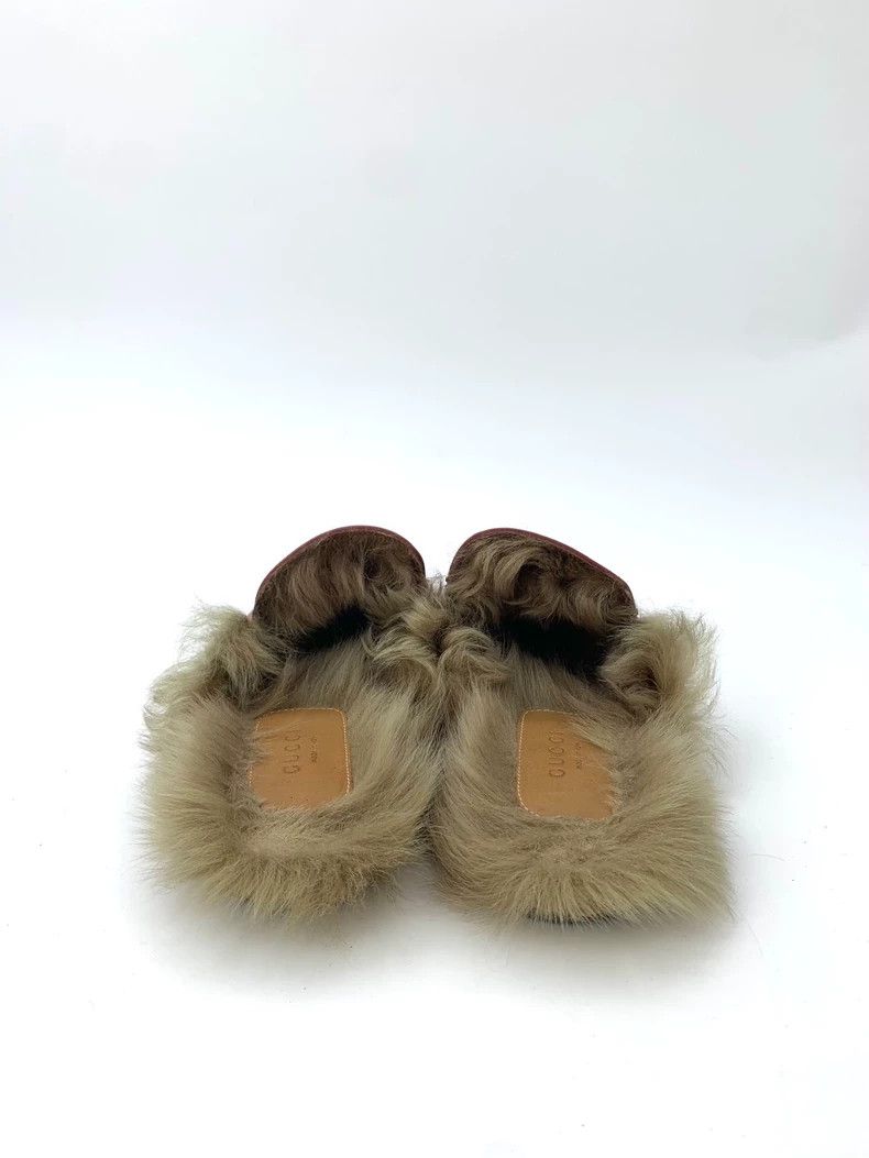 Gucci Gucci Size 38 Pink Horsebit Fur Trim Loafers Size US 5.5 / EU 38 - 4 Thumbnail