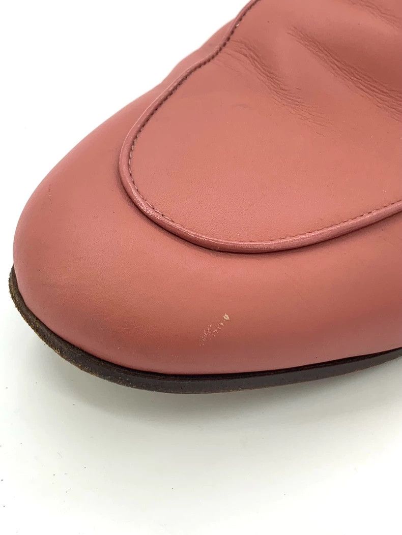 Gucci Gucci Size 38 Pink Horsebit Fur Trim Loafers Size US 5.5 / EU 38 - 9 Thumbnail