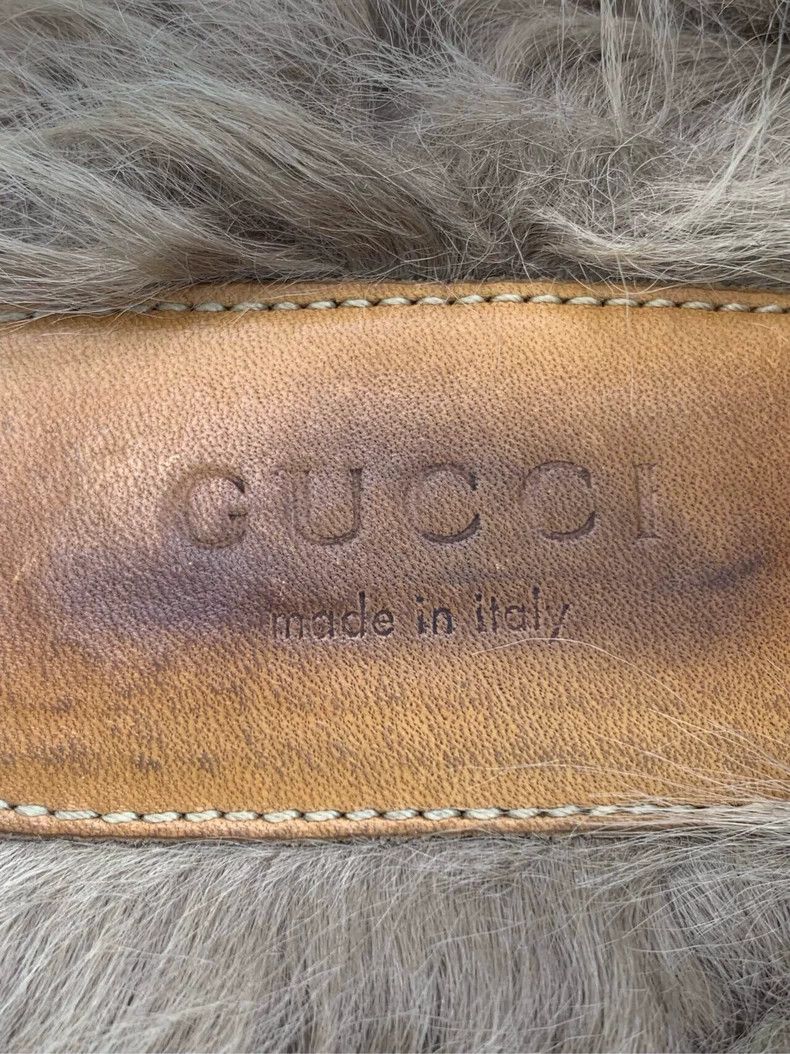 Gucci Gucci Size 38 Black Horsebit Fur Trim Loafers Size US 5.5 / EU 38 - 7 Thumbnail