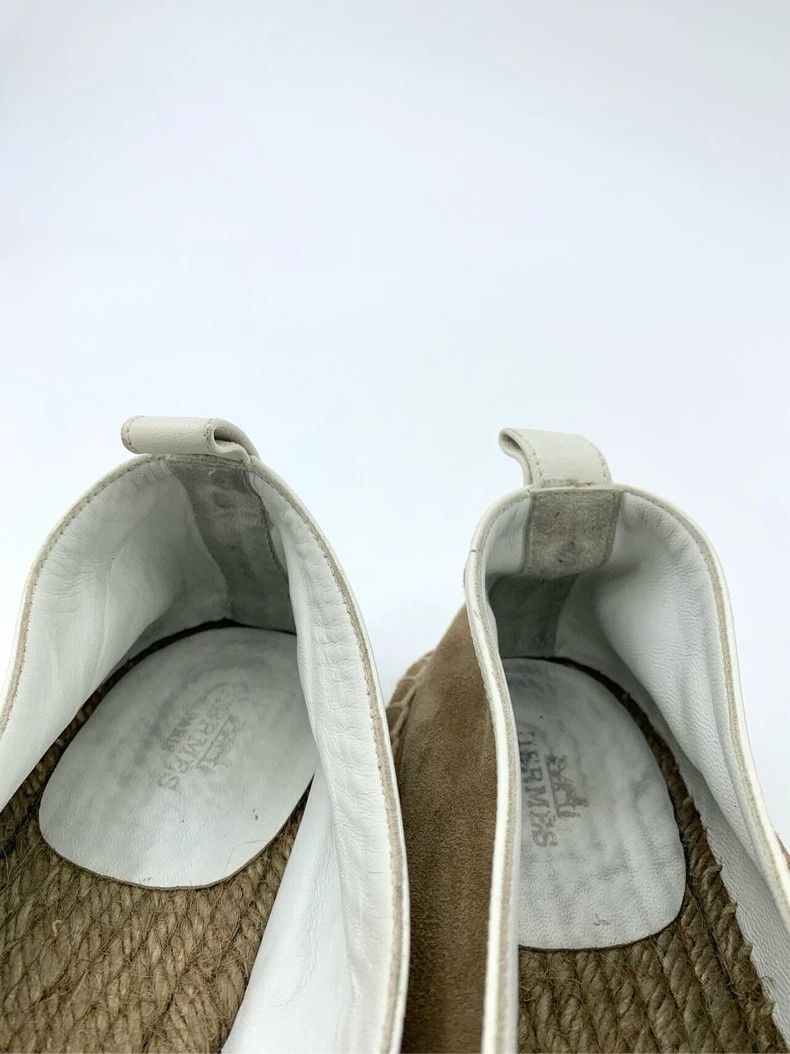 Hermes Hermes Size 43 Brown Suede Woven Fisherman Shoes Size US 9.5 / EU 42-43 - 8 Thumbnail