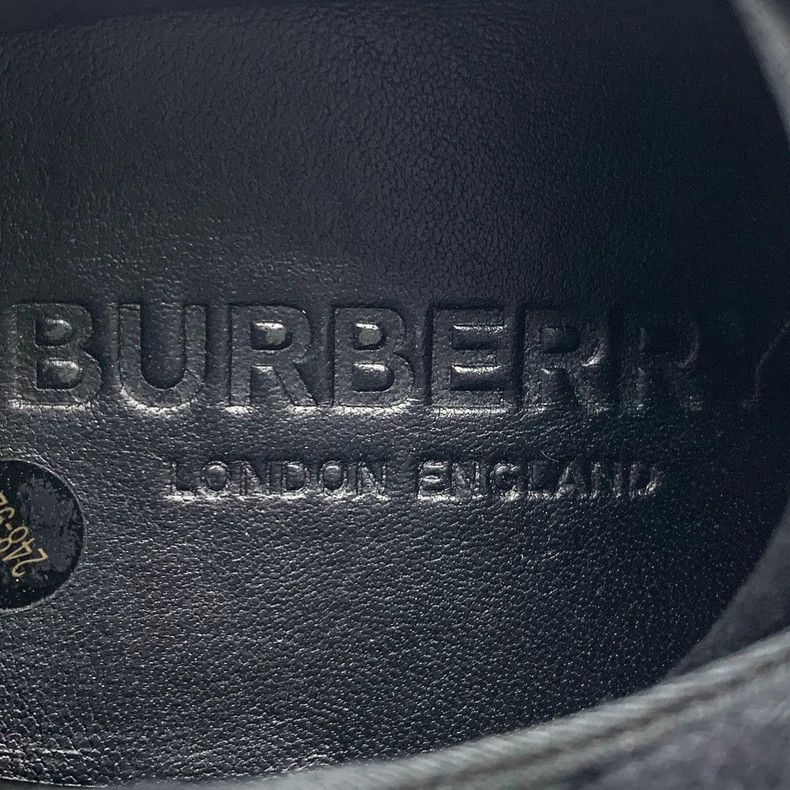 Burberry Burberry Size 38.5 Black Checkered Logo Printed Laced Casual Sneakers Size US 6 / EU 39 - 7 Thumbnail