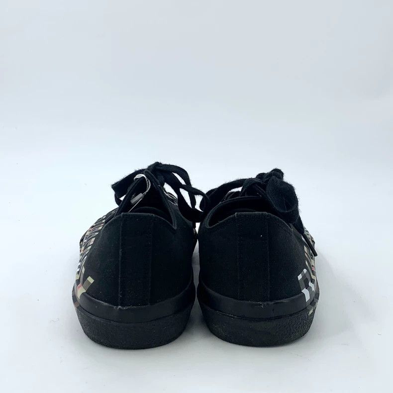 Burberry Burberry Size 38.5 Black Checkered Logo Printed Laced Casual Sneakers Size US 6 / EU 39 - 4 Thumbnail