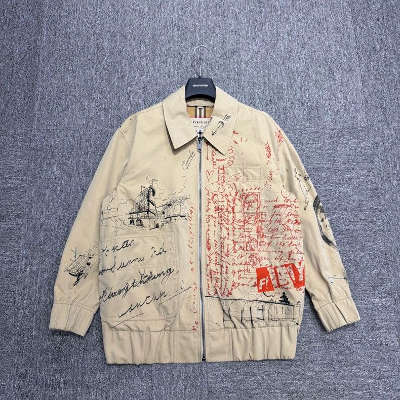 Burberry Burberry Show graffiti jacket-zp | Grailed