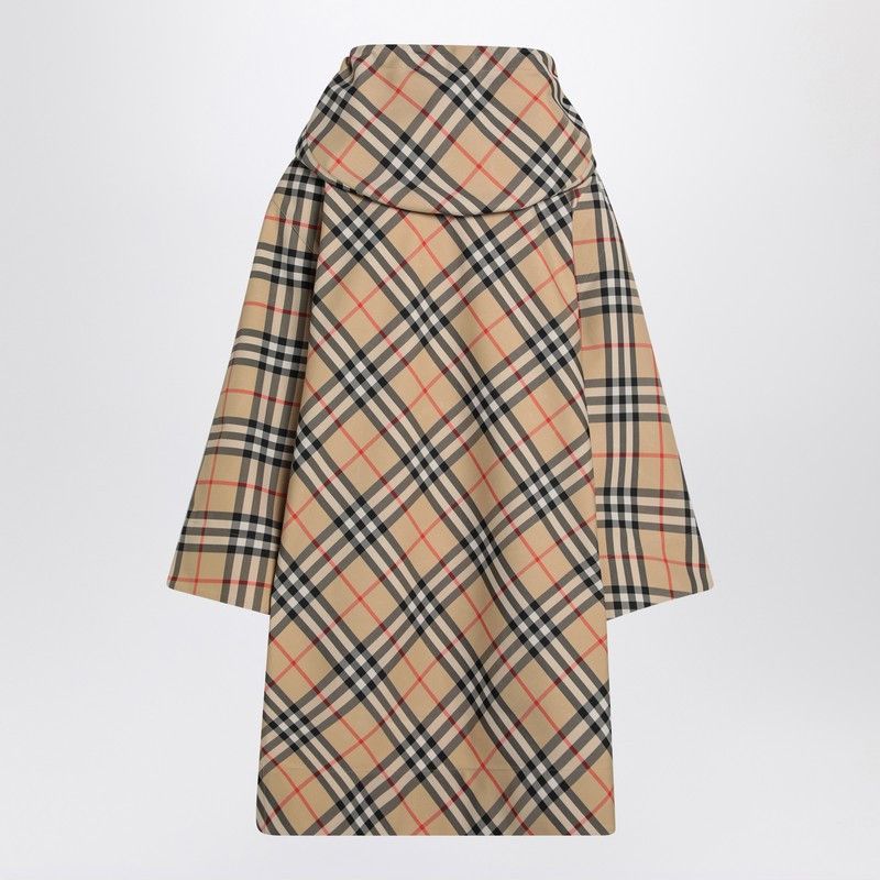 Burberry Burberry Beige Flounced Midi Skirt Size L / US 10 / IT 46 - 2 Thumbnail