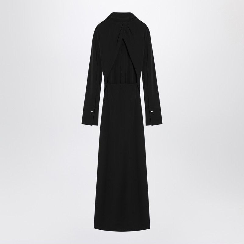 Sportmax Sportmax Black Shirt Dress In Viscose Jersey Size M / US 6-8 / IT 42-44 - 2 Thumbnail