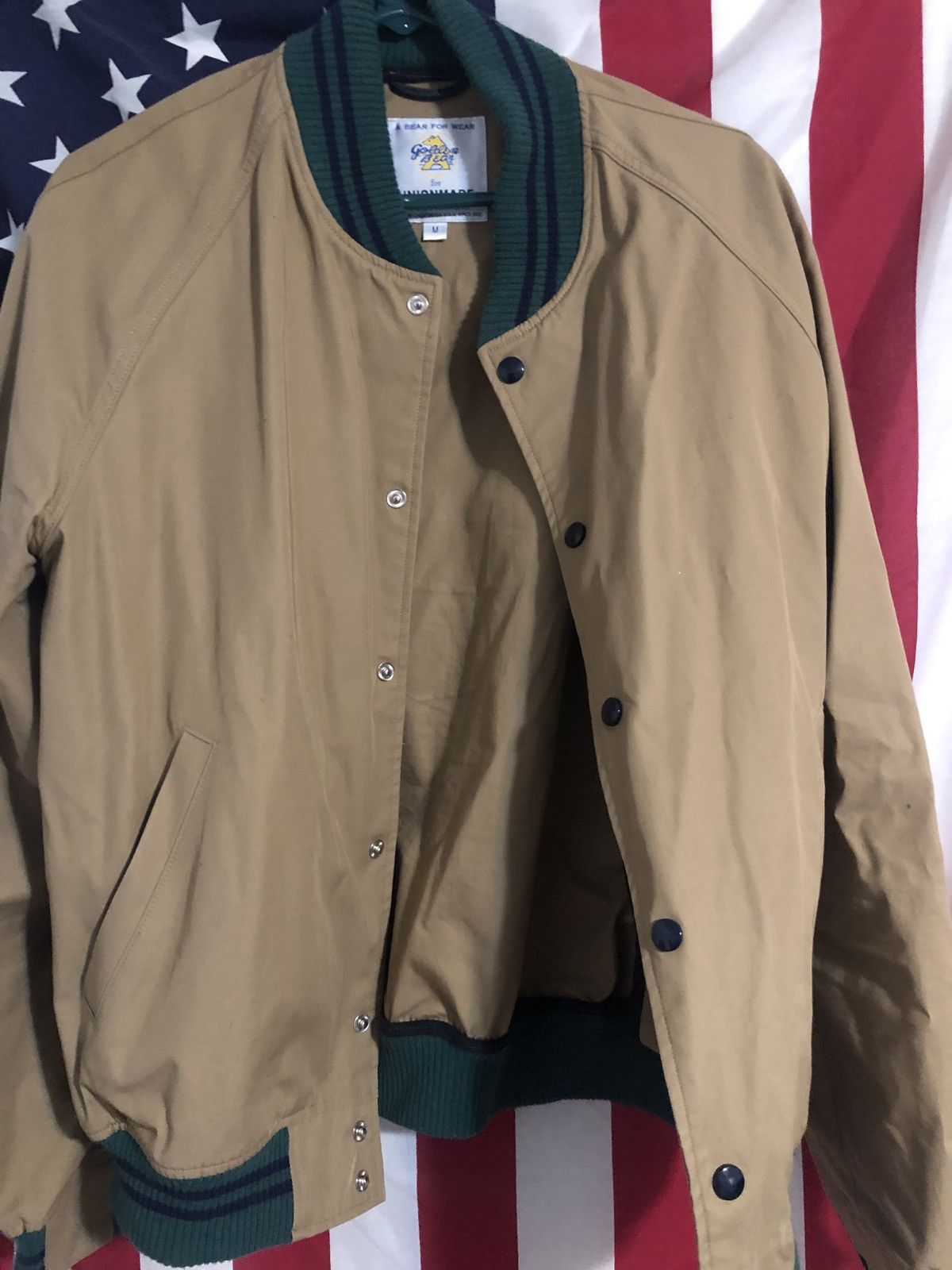 Golden Bear Golden Bear X Unionmade Khaki Baseball Jacket Grailed