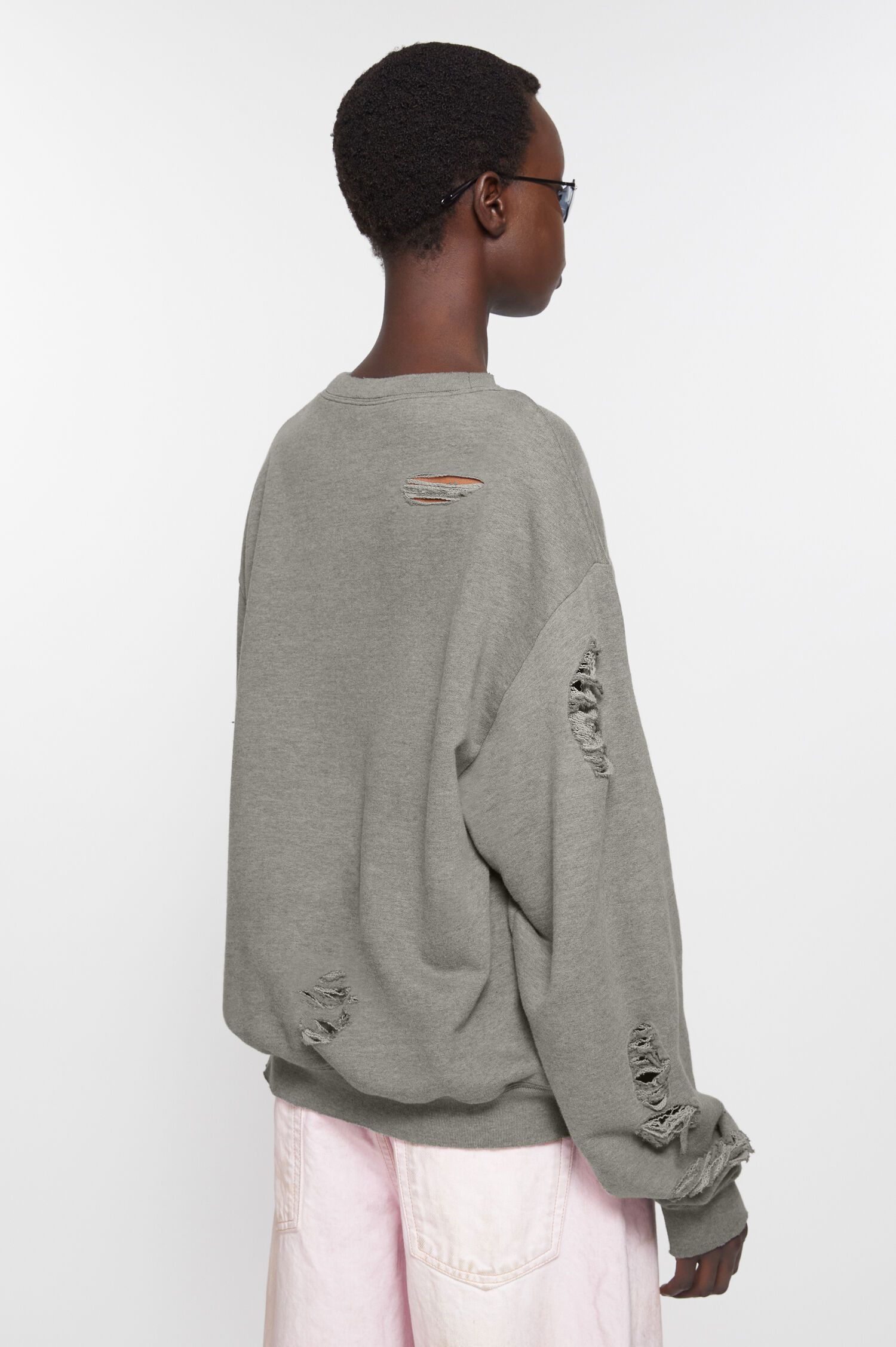 Acne Studios SOLD OUT Sweatshirt with printed logo in grey Size US XL / EU 56 / 4 - 4 Thumbnail